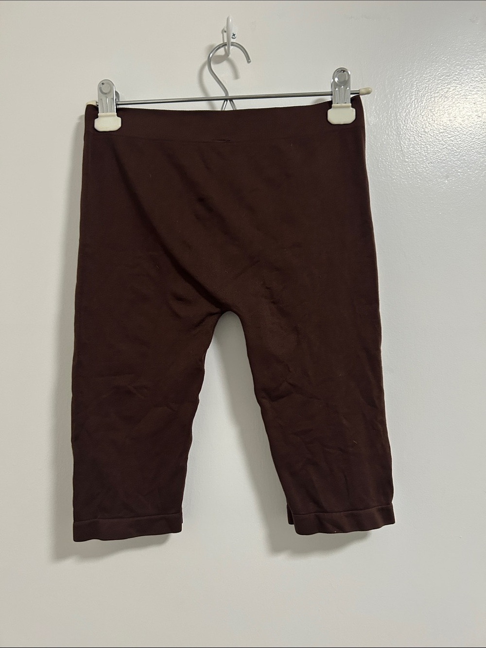 Children's Stretch Brown Cotton Capri Leggings